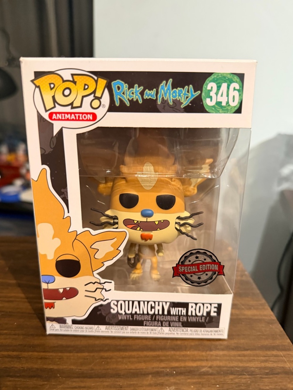 FUNKO POP Animation Rick & Morty Squanchy Action Figure NEW In Box